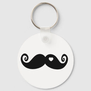 I simply love Moustache Key Ring