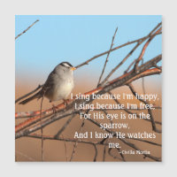 I sing because I'm happy Sparrow