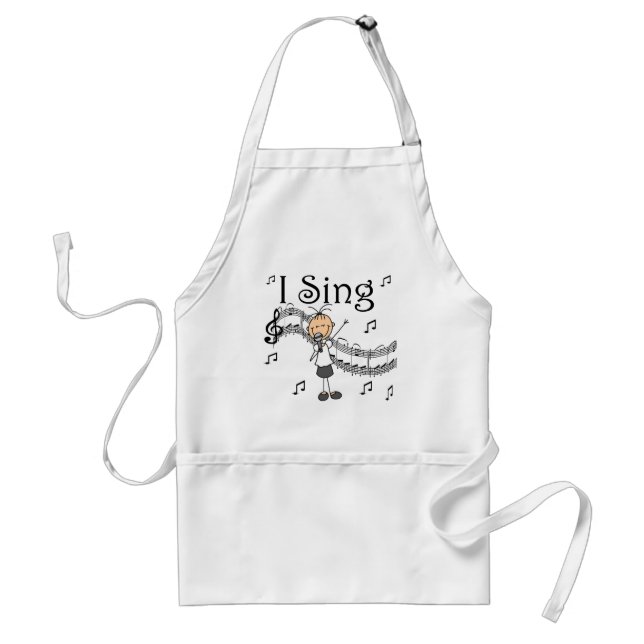 I Sing Musical Stick Figure T-shirts and Gifts Standard Apron (Front)