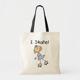 I Skate - Girl Roller Skater Tote Bag