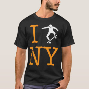I Skate New York Skateboarding NYC or Die T-Shirt