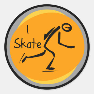 I Skate T-shirts and Gifts Classic Round Sticker