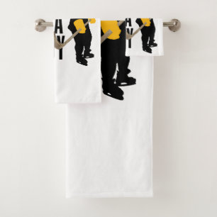 I Skate With A Woody (hockey) Bath Towel Set