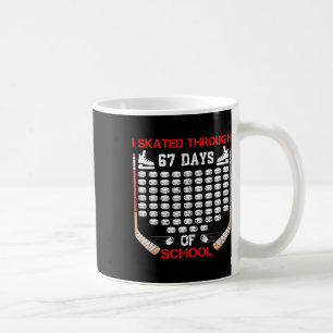 I Skated Through 67 Days Of School Ice Hockey Fan Coffee Mug