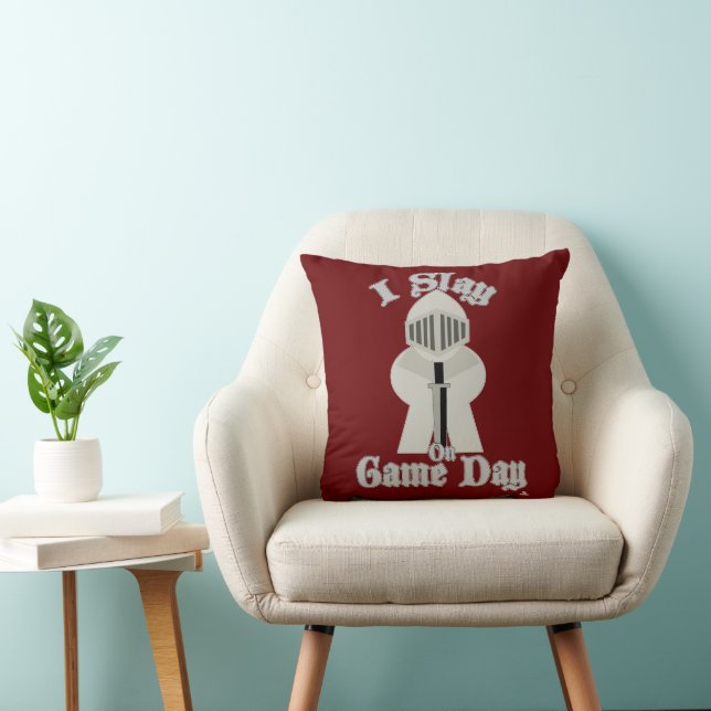 I Slay At Game Day Epic Board Gamer Knight Art Cushion (Chair)