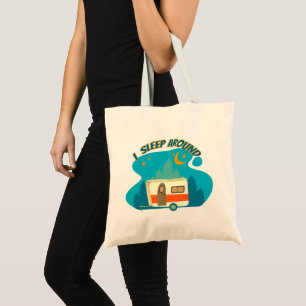 I Sleep Around Camper Van Camping Explorer Nature Tote Bag