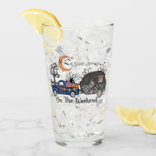 I Sleep Around on the Weekend – Funny Halloween Glass