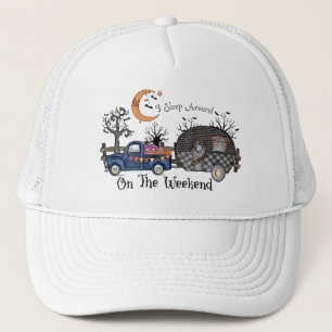 I Sleep Around on the Weekend – Funny Halloween Trucker Hat