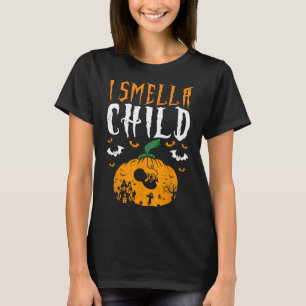 I Smell A Child Halloween Pumpkin Pregnancy Announ T-Shirt