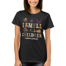 I Smell Children Funny Lunch Lady Halloween Shirt