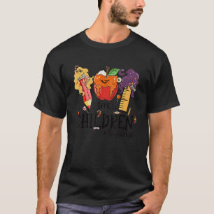 I Smell Children Teacher Halloween Spooky Trick Or T-Shirt