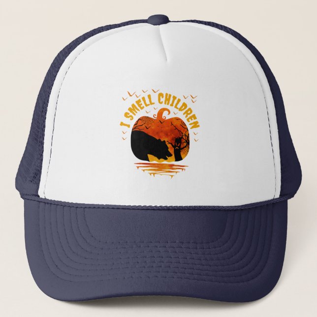 I SMELL CHILDREN  TRUCKER HAT (Front)