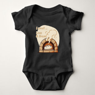 I smell Love & Bread Baby Bodysuit
