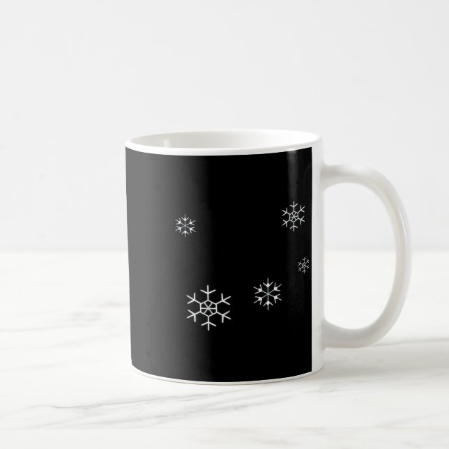 I Smell Snow Funny Holiday Under 20 Snowflakes  Coffee Mug (Right)