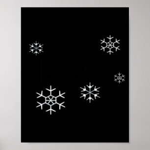 I Smell Snow Funny Holiday Under 20 Snowflakes Poster