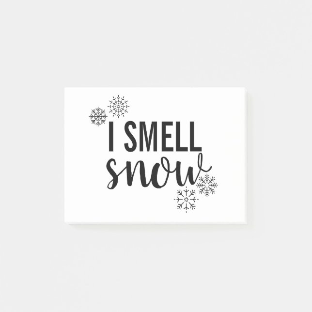 I Smell Snow Post-it Notes (Front)