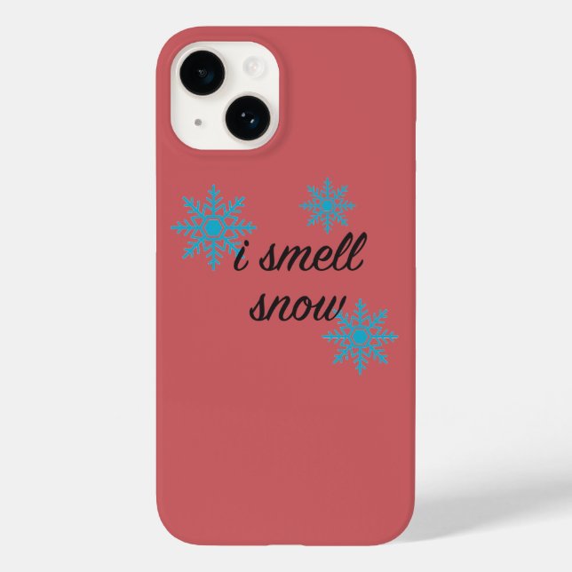 I Smell Snow Snowflake Motif Case-Mate iPhone Case (Back)