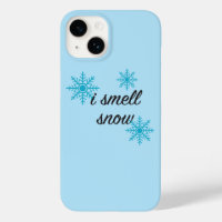 I Smell Snow Snowflake Motif
