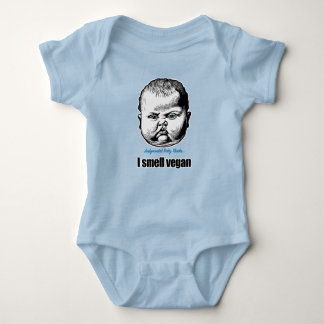 I smell Vegan - dry humour Baby Bodysuit