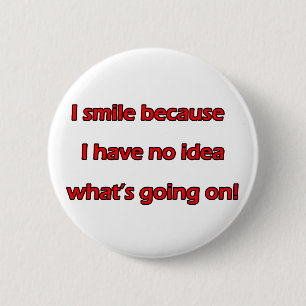 I Smile 6 Cm Round Badge