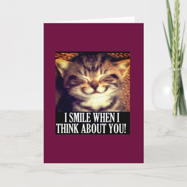 I smile when I think of you Card (Front)