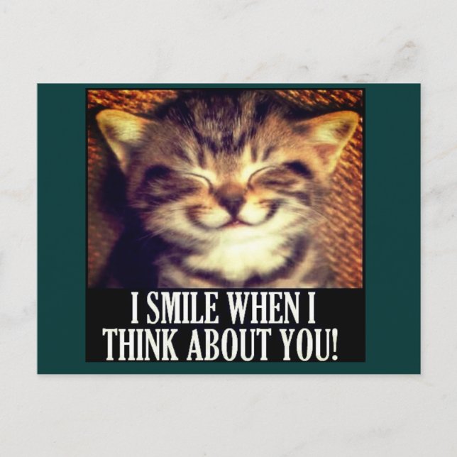 I smile when I think of you Postcard (Front)