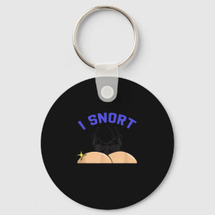 I Snort Crack Skeleton Funny Skull Butt Soky Hallo Key Ring