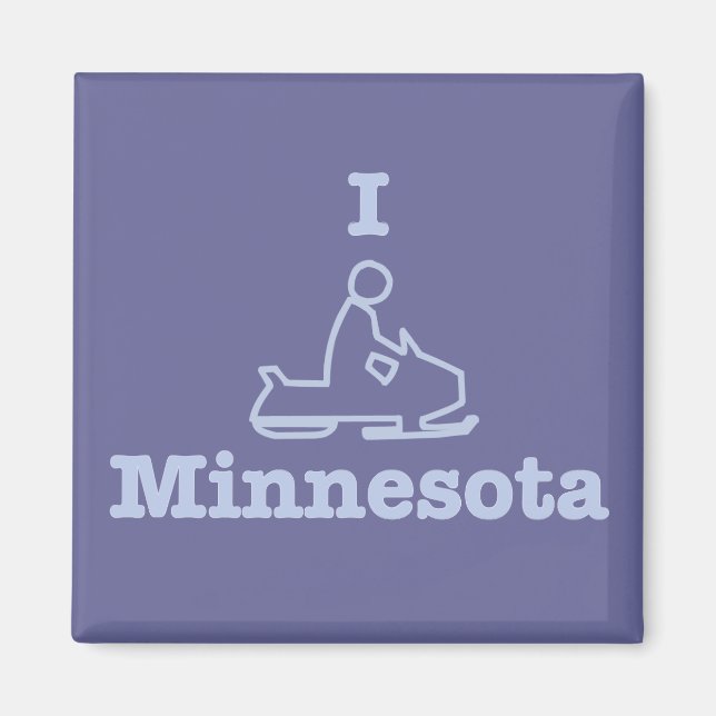 I Snowmobile Minnesota Magnet (Front)