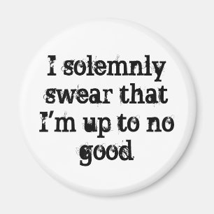 I solemnly swear I'm up to no good Magnet