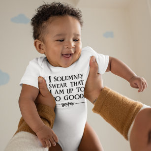 I SOLEMNLY SWEAR THAT I AM UP TO NO GOOD™ BABY BODYSUIT