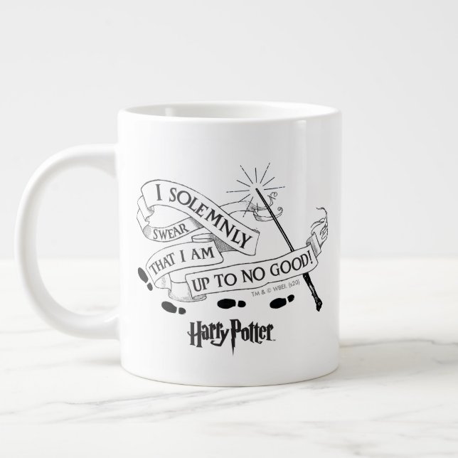 I Solemnly Swear That I Am Up To No Good Large Coffee Mug (Left)