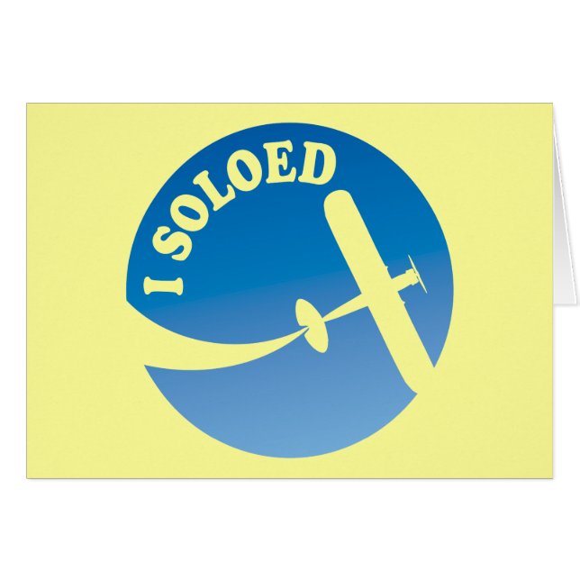 I Soloed & Aeroplane Graphic (Front Horizontal)