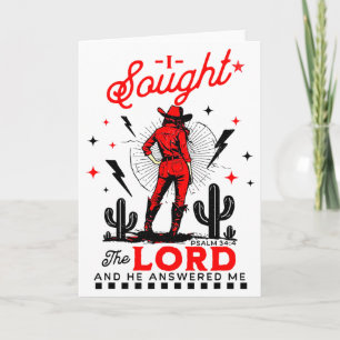 I Sought The Lord And He Answered Me Card