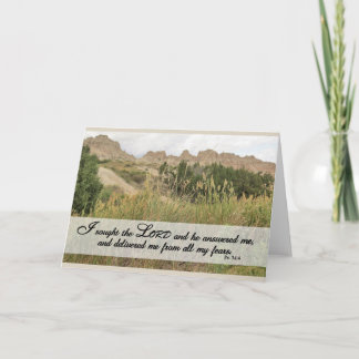 I Sought the Lord - Scripture Card