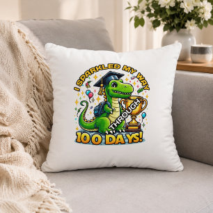 I Sparkled My Way Through 100 Days 100th Day Cushion