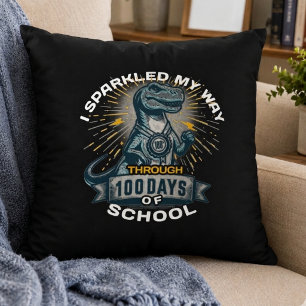 I Sparkled My Way Through 100 Days 100th Day Cushion