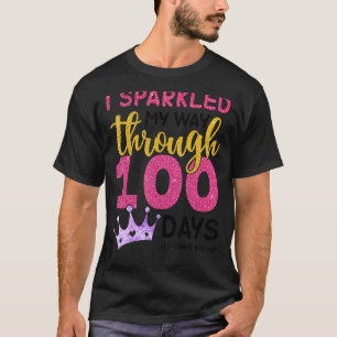 I Sparkled My Way Through 100 Days Of School Teach T-Shirt