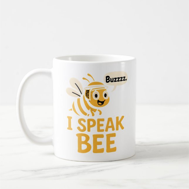 I Speak Bee Beekeeper Humour Coffee Mug (Left)