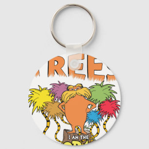 i speak for the tree, retro, vintage key ring
