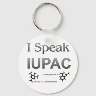 I Speak IUPAC Chemistry Nomenclature Key Ring
