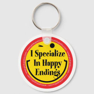 I specialise in Happy Endings Key Ring
