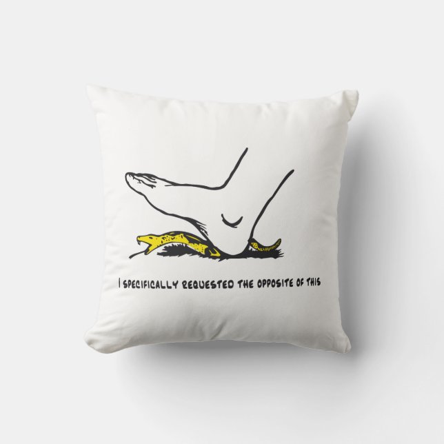 I specifically requested the opposite of this Meme Cushion (Front)