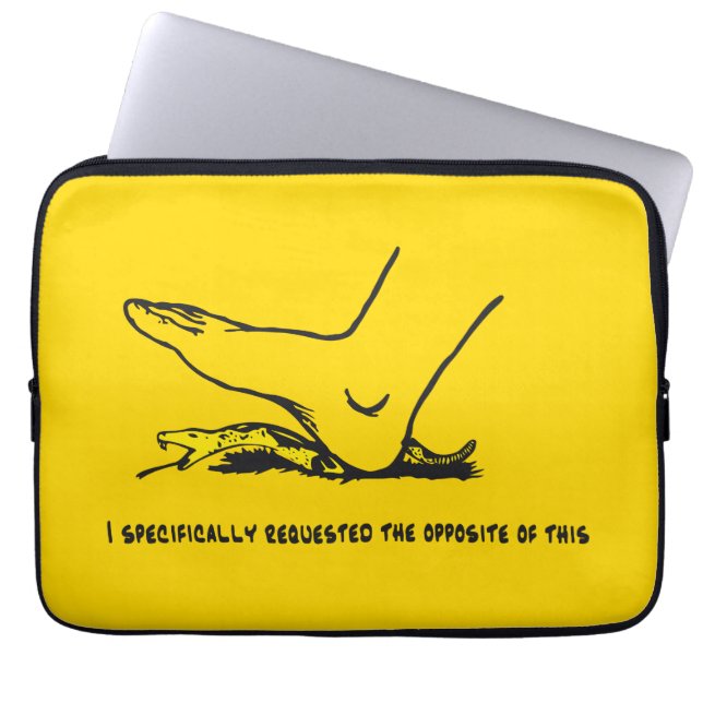 I specifically requested the opposite of this Meme Laptop Sleeve (Front)