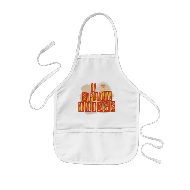 I Spill Things kids chef apron (Front)