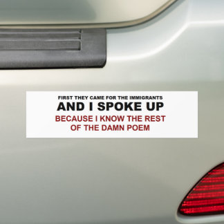 I Spoke Up Bumper Sticker