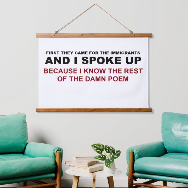 I Spoke Up Hanging Tapestry (Living Room)