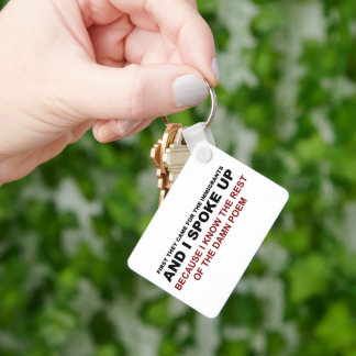 I SPOKE UP KEY RING