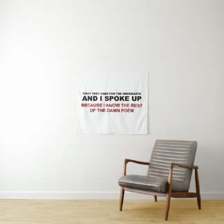 I Spoke Up Tapestry