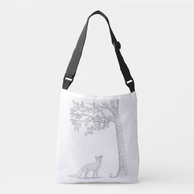 I Spot the squirrel  Crossbody Bag (Front)