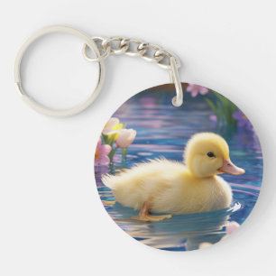 I ♥️ Spring Duckling Key Ring